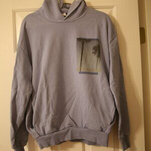 Calvin Klein Men's Hooded Sweatshirt, Size XLarge, Light Blue